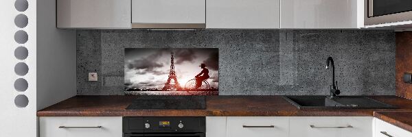 Crédence en verre avec motif Tour Eiffel