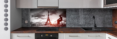 Crédence en verre avec motif Tour Eiffel