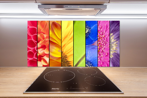 Panneau crédence cuisine Fleurs colorées