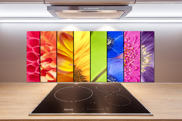 Panneau crédence cuisine Fleurs colorées