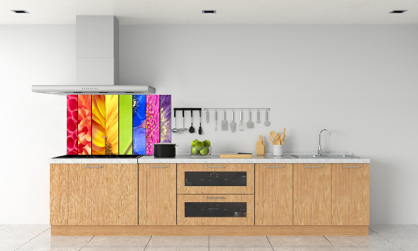 Panneau crédence cuisine Fleurs colorées