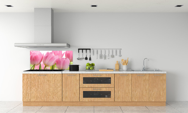 Panneau pour cuisine Tulipes roses