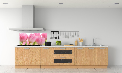 Panneau pour cuisine Tulipes roses