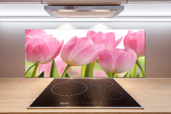 Panneau pour cuisine Tulipes roses