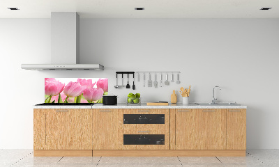 Panneau pour cuisine Tulipes roses