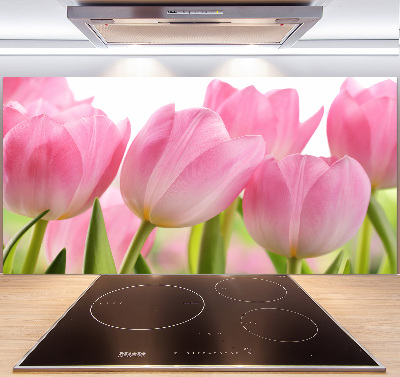 Panneau pour cuisine Tulipes roses