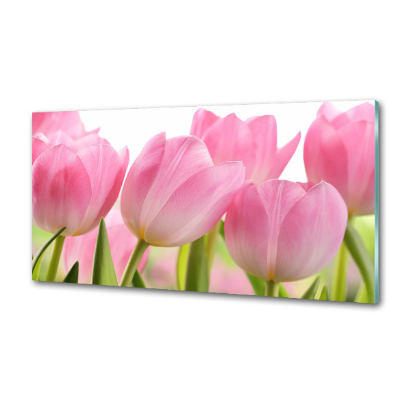 Panneau pour cuisine Tulipes roses