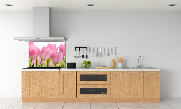 Panneau pour cuisine Tulipes roses