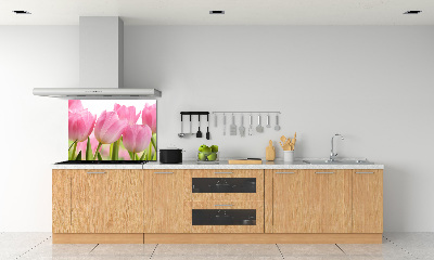Panneau pour cuisine Tulipes roses