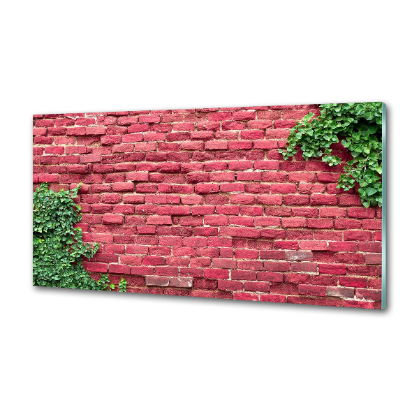 Crédence en verre avec motif Mur de briques