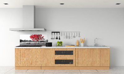 Panneau crédence cuisine Arbre rouge
