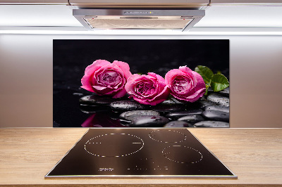 Panneau crédence cuisine Roses roses