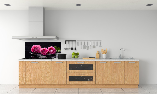Panneau crédence cuisine Roses roses