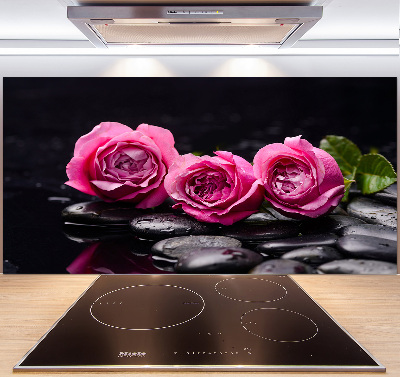 Panneau crédence cuisine Roses roses