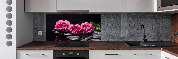 Panneau crédence cuisine Roses roses