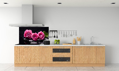 Panneau crédence cuisine Roses roses