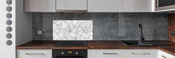 Crédence en verre trempé Mur en pierre