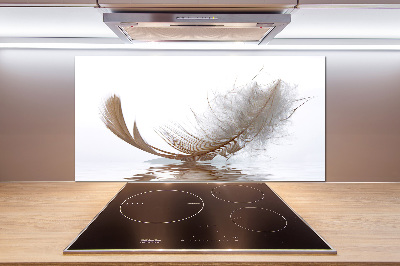 Panneau crédence cuisine Plume sur l'eau