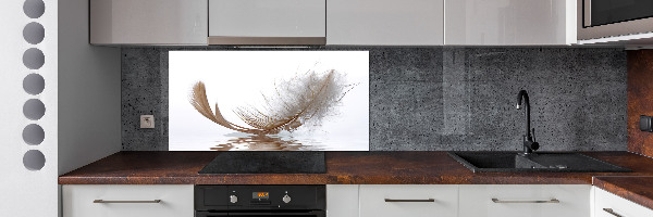 Panneau crédence cuisine Plume sur l'eau