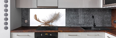 Panneau crédence cuisine Plume sur l'eau