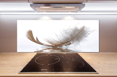 Panneau crédence cuisine Plume sur l'eau