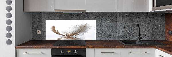 Panneau crédence cuisine Plume sur l'eau