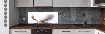 Panneau crédence cuisine Plume sur l'eau