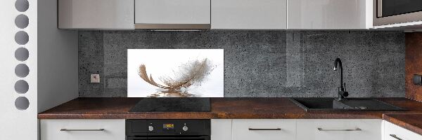 Panneau crédence cuisine Plume sur l'eau