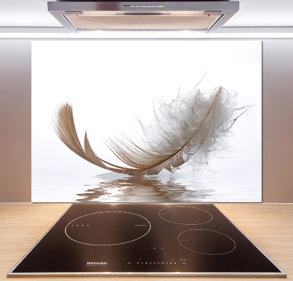 Panneau crédence cuisine Plume sur l'eau