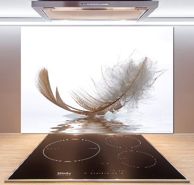 Panneau crédence cuisine Plume sur l'eau
