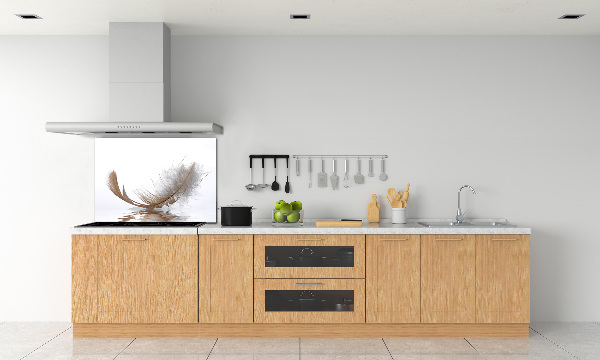 Panneau crédence cuisine Plume sur l'eau