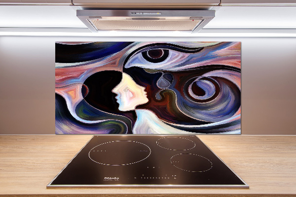 Crédence de cuisine en verre Abstraction