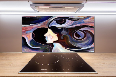 Crédence de cuisine en verre Abstraction