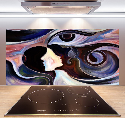 Crédence de cuisine en verre Abstraction
