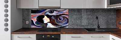 Crédence de cuisine en verre Abstraction