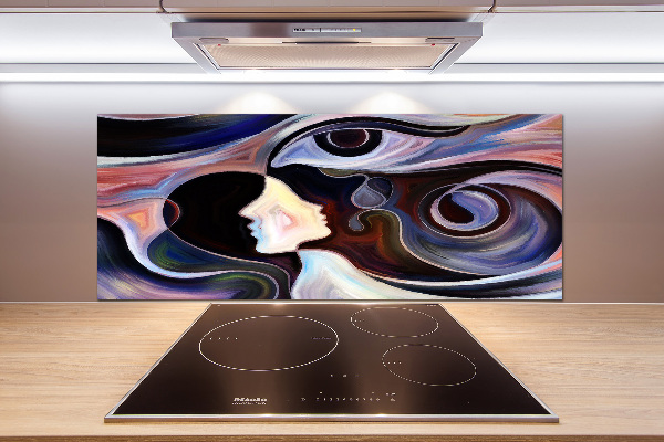 Crédence de cuisine en verre Abstraction