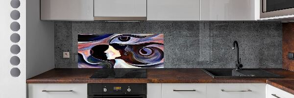 Crédence de cuisine en verre Abstraction