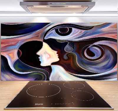 Crédence de cuisine en verre Abstraction