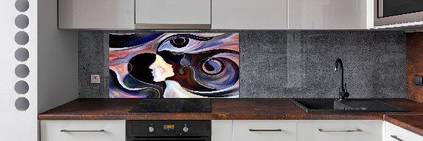 Crédence de cuisine en verre Abstraction