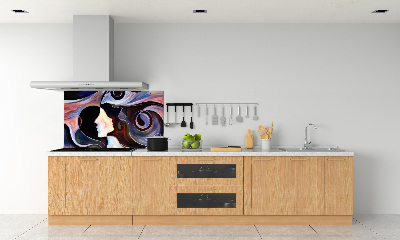Crédence de cuisine en verre Abstraction