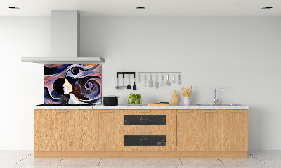 Crédence de cuisine en verre Abstraction