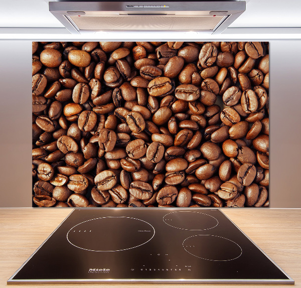 Crédence cuisine en verre Motif de grain de café