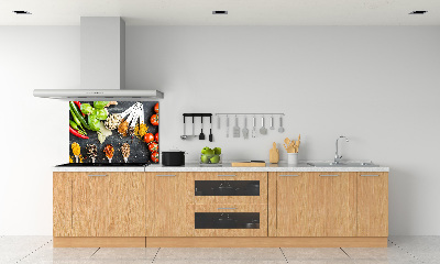 Crédence cuisine en verre Mélange de pâtes