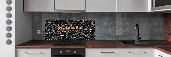 Crédence de cuisine Symboles musicaux
