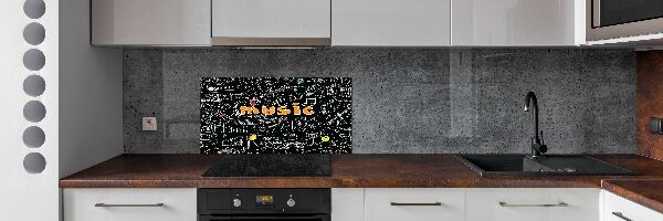 Crédence de cuisine Symboles musicaux