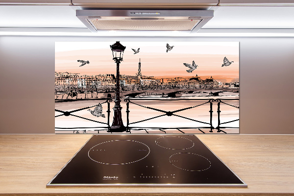 Panneau crédence cuisine Crépuscule à Paris