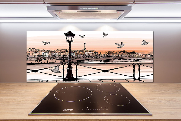 Panneau crédence cuisine Crépuscule à Paris