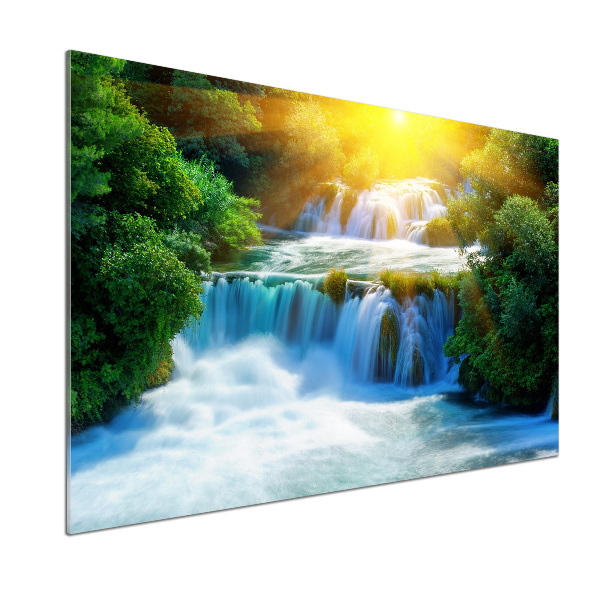 Crédence de cuisine en verre Chute d'eau de Krka
