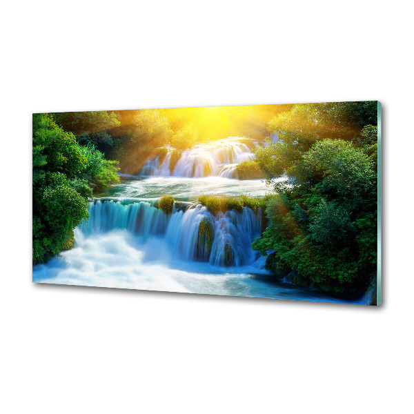 Crédence de cuisine en verre Chute d'eau de Krka
