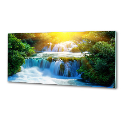Crédence de cuisine en verre Chute d'eau de Krka